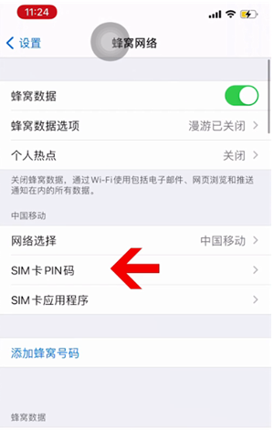 城厢苹果14维修网分享如何给iPhone14的SIM卡设置密码 