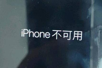 城厢苹果服务网点分享锁屏界面显示“iPhone 不可用”如何解决 