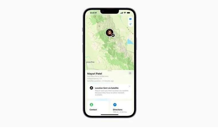 城厢苹果14维修分享iPhone14系列中 FindMy功能通过卫星分享位置方法教程 